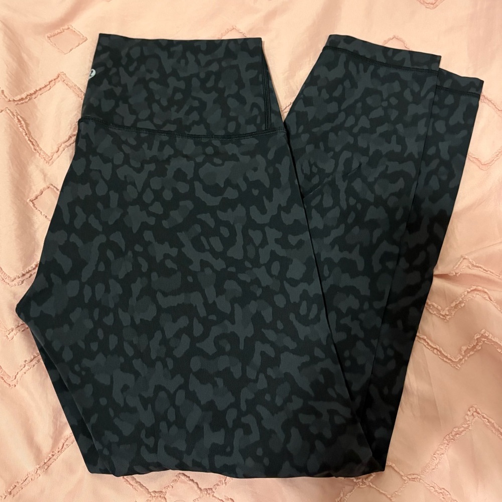 Lululemon Black Leopard Print Leggings